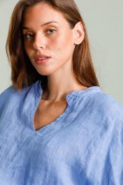TUNIQUE-LIN-PALOMA-BLEU AZUR