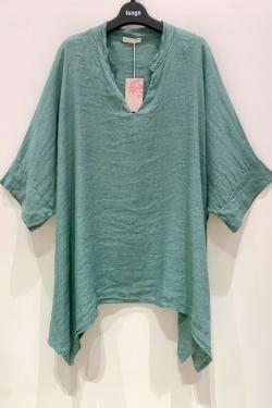 TUNIQUE-LIN-PALOMA-BLEU AZUR