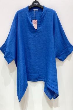 TUNIQUE-LIN-PALOMA-BLEU AZUR
