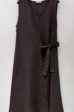 ROBE-LIN-CHARLIE-NOEUD-BLANC
