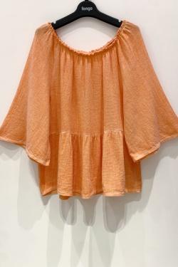 BLOUSE-LC-CHARLÈNE-ROUGE CLAIR