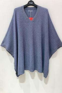 PONCHO-STRASS101-ROUGE