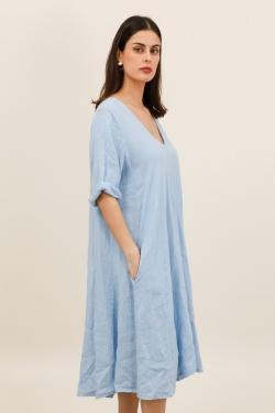 ROBE-LIN-41-BLEU CIEL