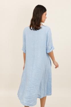 ROBE-LIN-41-BLEU CIEL