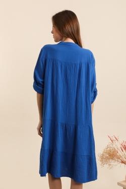 ROBE-SELENA-BLEU ROYAL