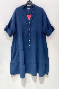 ROBE-SELENA-BLEU ROYAL