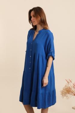 ROBE-SELENA-BLEU ROYAL