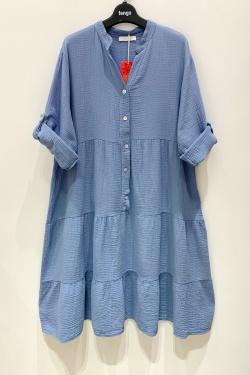 ROBE-SELENA-BLEU ROYAL