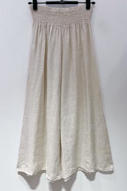 PANTALON-LARGE-LIN-CHOCOLAT