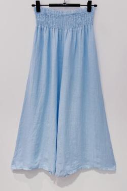 PANTALON-LARGE-LIN-CHOCOLAT