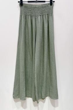 PANTALON-LARGE-LIN-CHOCOLAT