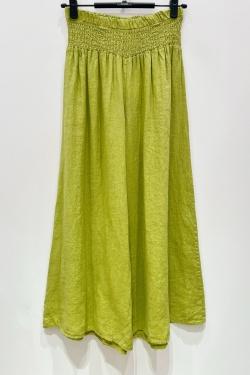 PANTALON-LARGE-LIN-CHOCOLAT