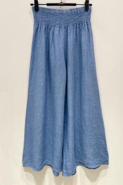 PANTALON-LARGE-LIN-CHOCOLAT