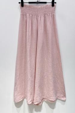 PANTALON-LARGE-LIN-CHOCOLAT