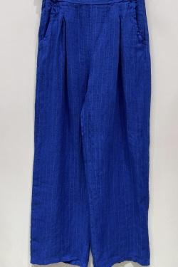 PANTALON-LIN-RAYÉ-96-BLANC