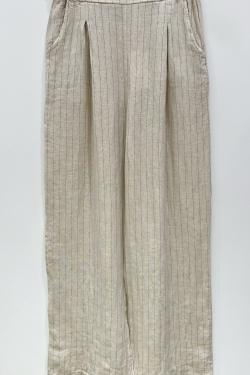 PANTALON-LIN-RAYÉ-96-BLANC