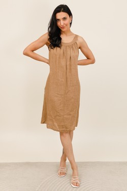 ROBE-LIN-9879-CAMEL