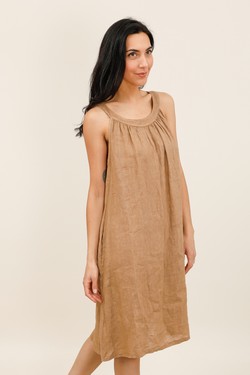 ROBE-LIN-9879-CAMEL
