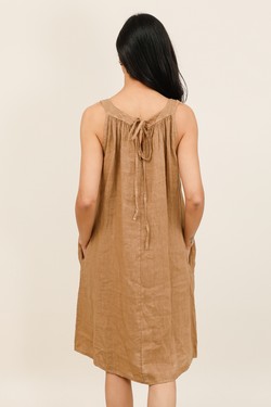 ROBE-LIN-9879-CAMEL