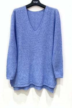 PULL-TUNIQUE-1788-BLEU CIEL