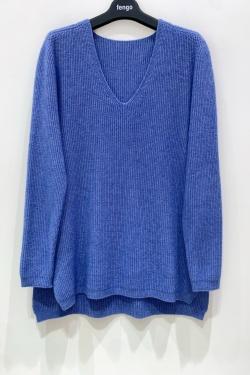 PULL-TUNIQUE-1788-BLEU CIEL
