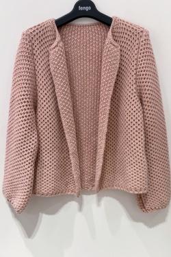 VESTE-LAINE-MOHAIR-FUCHSIA/ROSE