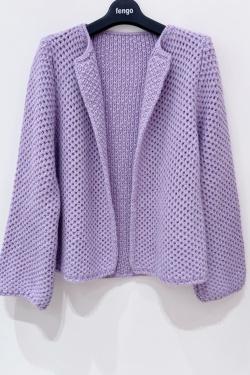 VESTE-LAINE-MOHAIR-FUCHSIA/ROSE