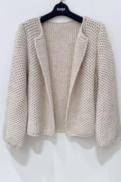 VESTE-LAINE-MOHAIR-FUCHSIA/ROSE