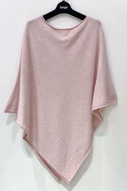 PONCHO-3D-ROSE PÂLE