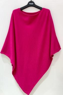 PONCHO-3D-ROSE PÂLE