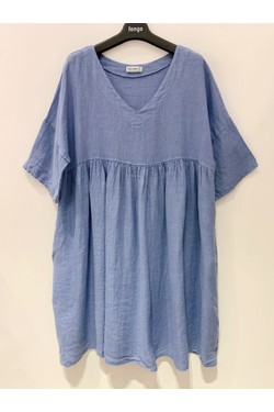 ROBE-LIN-SARAH-FUCHSIA/ROSE