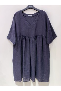 ROBE-LIN-SARAH-FUCHSIA/ROSE