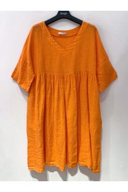 ROBE-LIN-SARAH-FUCHSIA/ROSE