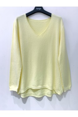 PULL-3D-COLV-610A-JAUNE PASTEL