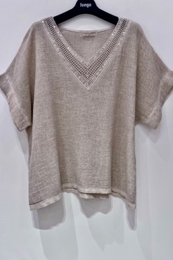 TOP-LC-SEQUINS-FUCHSIA/ROSE