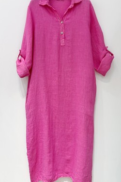 ROBE-LIN-ISABELLE2-BLEU ROYAL