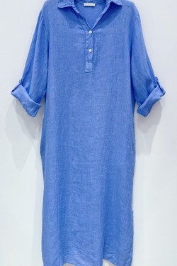 ROBE-LIN-ISABELLE2-BLEU ROYAL