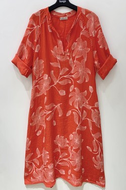 ROBE-LIN-LILI2-FUCHSIA/ROSE