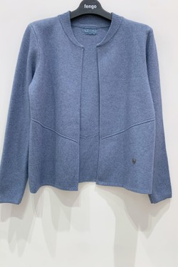 VESTE-C-COLB217A-BLEU CIEL