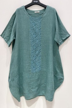 ROBE-LIN-7807-BLEU ROYAL