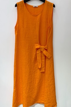 ROBE-LIN-CHARLIE2-BLEU AZUR