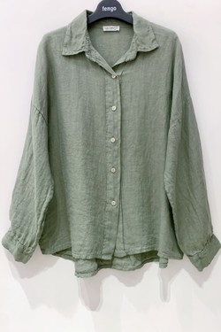 CHEMISE-LIN-455A-BLEU JEAN