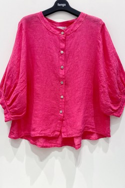 CHEMISE-LIN821-FUCHSIA/ROSE