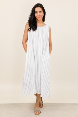 Robe-lin-RY-10740-A-BLANC
