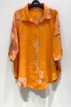 CHEMISE-LIN-FLORA-FUCHSIA/ROSE