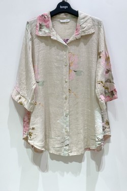 CHEMISE-LIN-FLORA-FUCHSIA/ROSE