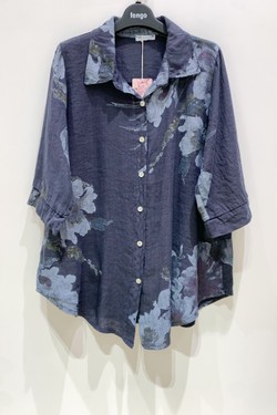 CHEMISE-LIN-FLORA-FUCHSIA/ROSE