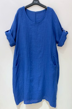 ROBE-LIN-2P-FUCHSIA/ROSE-ROSE PÂLE