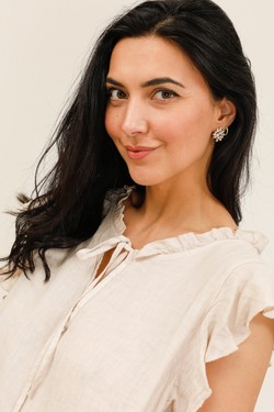 Robe-Gabriela-4838-BLEU JEAN-VERT ÉMERAUDE