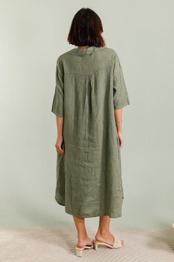 ROBE-LIN085-A-KAKI